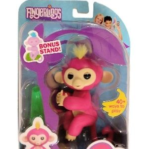 Fingerlings Baby Monkey Bella Pink Toy